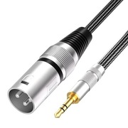 TISINO KABEL MIKROFONOWY MINI JACK XLR 3.5mm 1m