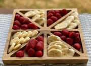 Miseczka drewniana - dąb - 25 cm x 25 cm x 2 cm