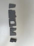 Modułowy Zestaw Ścian Ruin | RPG 28 mm, Wkładana Struktura do Gier