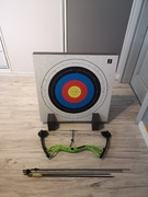 Łuk bloczkowy Ek Archery research + tarcza I strzały