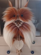 Sowa makrama 38 cm x 70 cm