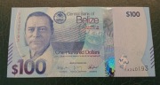 Belize 100 dollars 2025 UNC