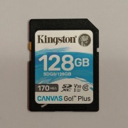 Karta pamięci SD Kingston 128GB SDXC Canvas Go! Plus C10 UHS-I U3 V30
