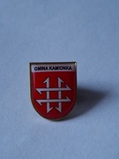 Herb miasta i gmina Kamionka przypinka pin odznaka wpinka
