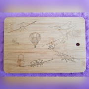 Prezent dla pilota deska krojenia grawer lotnictwo