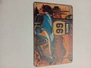 Tablica drewniana do powieszenia Route 66 21,5x15,5 cm