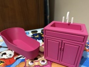 Zestaw łazienkowy dla lalki barbie 3 elementy 