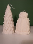 Świeczka świąteczna zapachowa duża dekoracyjna zestaw 2 /2