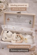 Prezent na chrzest - pudełko - zestaw - pamiątka na chrzest