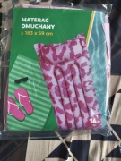 Materac dmuchany. 183cmx69cm różowy 