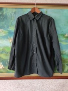 koszula z kołnierzykiem zapinana elegancka bawełniana przewiewna