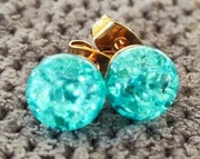 Nowe kolczyki w kolorze błękitnym 