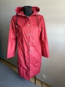 Ilse Jacobsen czerwona kurtka parka raincoat damska super XS S