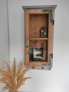 Stara rama okienna drewniana półka handmade 100% drewno