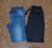 Krótkie spodenki jeansowe + dresowe 2-pack Cool Club + Reserved 116/6 lat