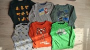 Zestaw  dla chłopca 6 x koszulka z długim rękawem 98/104