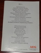 Instrukcja obsługi ekspresu do kawy AEG ELECTROLUX  EA 120