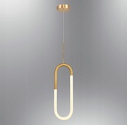 Nowoczesna lampa wisząca led, złoto 