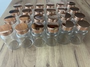 Szklane słoiczki na przyprawy 24 szt z naklejkami 48 sztuk