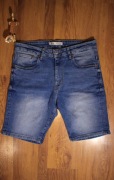 Szorty Zara r. 40 męskie nieb jeansowe bawełniane jasne