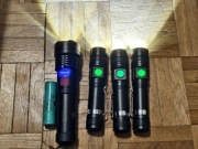 4 x Latarki typu ZOOM + 4 x akumulatory (jedna z wbudowanym) 