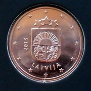 ŁOTWA 2015 5 CENTÓW UNC !!!!!!!!!!