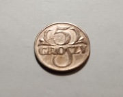 5gr 1938,brąz,średnica 20mm,waga 5gr, stan b.piękny