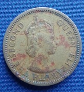 Moneta Karaiby Wschodnie 5 centów 1955 Elżbieta II 