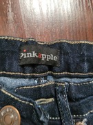 Pink apple szczupłe rurki spodnie dzinsowe gumy 152 11/12 lat jak za darmo 