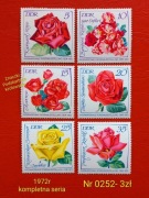 Znaczki flora:0252: kwiaty- DDR/NRD 1972r **