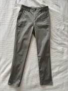 Spodnie Massimo Dutti chino chinosy khaki XS 34