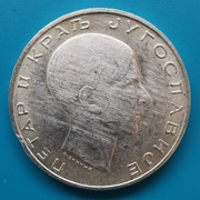 50 dinarów 1938 Jugosławia Piotr II Srebro 0,750 waga 15 g