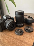 Aparat Canon EOS R100 + RF-S 18-45 mm + 55-210 mm 
