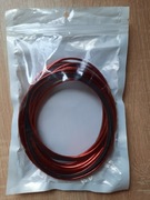 Listwa ozdobna chromową czerwona szczelinowa 9.5m