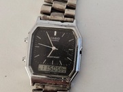 Casio AQ-315 Dual Time zegarek analogowo cyfrowy vintage
