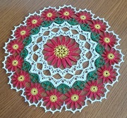 Serweta świąteczna  "Poinsecja" - Boże Narodzenie