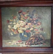 Przedwojenny klimatyczny olej na płótnie 1918r Ambeini - Poznań