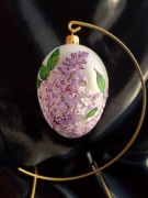 Szklane jajo Wielkanocne, ręcznie malowane