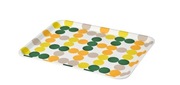 BRÖGGAN IKEA Taca, wzór w kropki wielobarwny, 37x29  