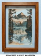 Prezent na każdą okazję -obraz- AKWARELE A4 - ZIMOWE PEJZAŻE- CENA ZA 1 SZT