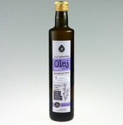 Olej lniany, budwigowy, tłoczony na zimno, nierafinowany, 500ml