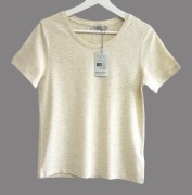 Damska bluzka jasno żółta bawełniana z krótkim rękawem  Blue Motion S/M