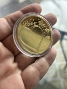 Moneta okolicznościowa KOCHAM na rocznicę, ślub, walentynki