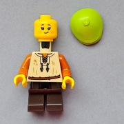 Lego chłopiec ze średniowiecznej wioski