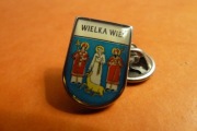 Wielka Wieś Pow. Kraków Herb 2. wersja pin przypinka 