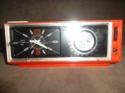 Radiobudzik , zegar mechaniczny | vintage, retro-sprawny