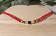 Bransoletka ochronna, turmalin,cytryn,hematyt,kamienie naturalne,czerwona