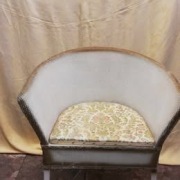 Fotel wiktoriański z nocnikiem, rattanowy