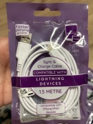 Kabel - ładowarka iphone ipad biała USB lightning