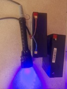 Latarka UV 50W na bursztyn.